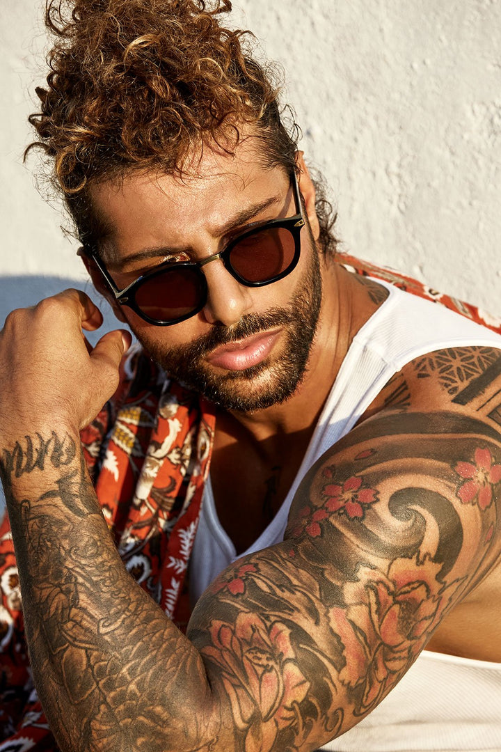 HEGIAS GLOSS BLACK SUNGLASSES